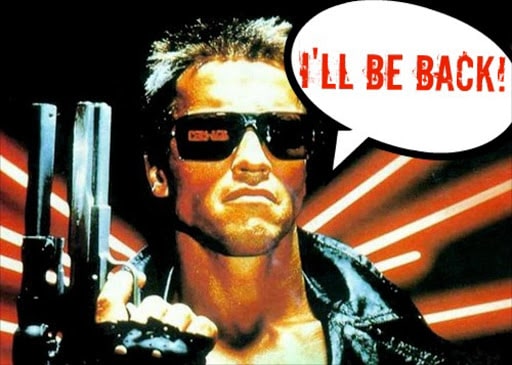 I'll be back. - The Terminator (1984)-min