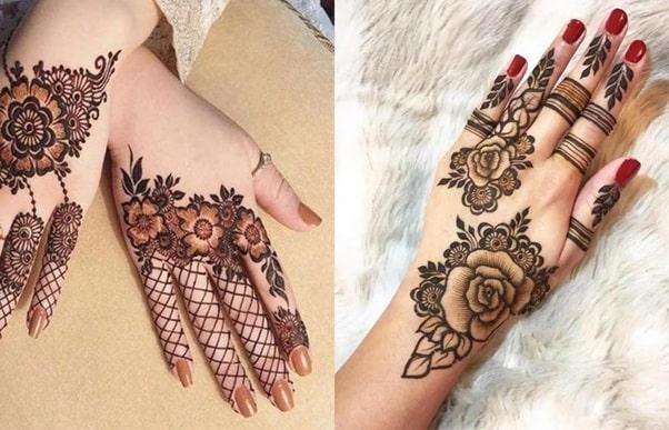 Floral-with-Spaces-Simple-Arabic-Mehndi-Design-min
